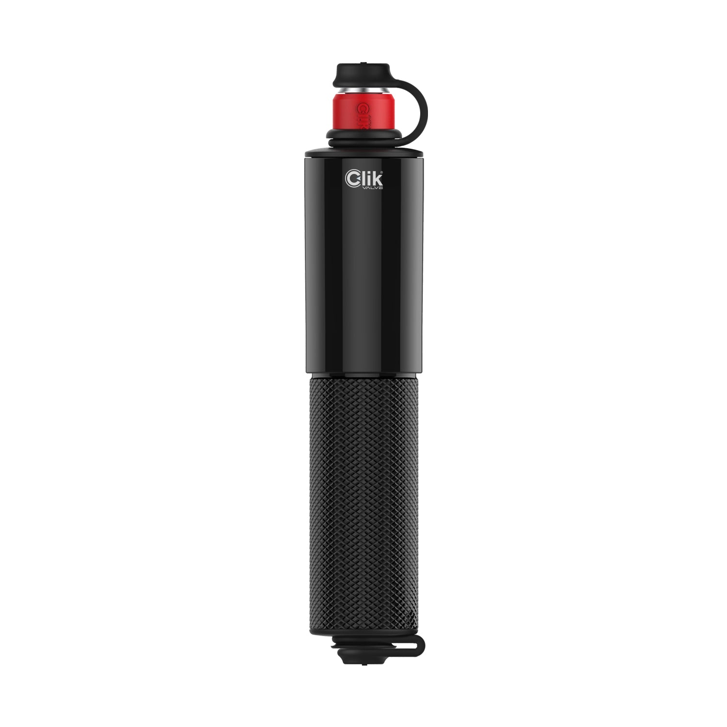 Lezyne CLIK DRIVE HV hand pump – lightweight CNC aluminum design for fast and efficient bike tire inflation.