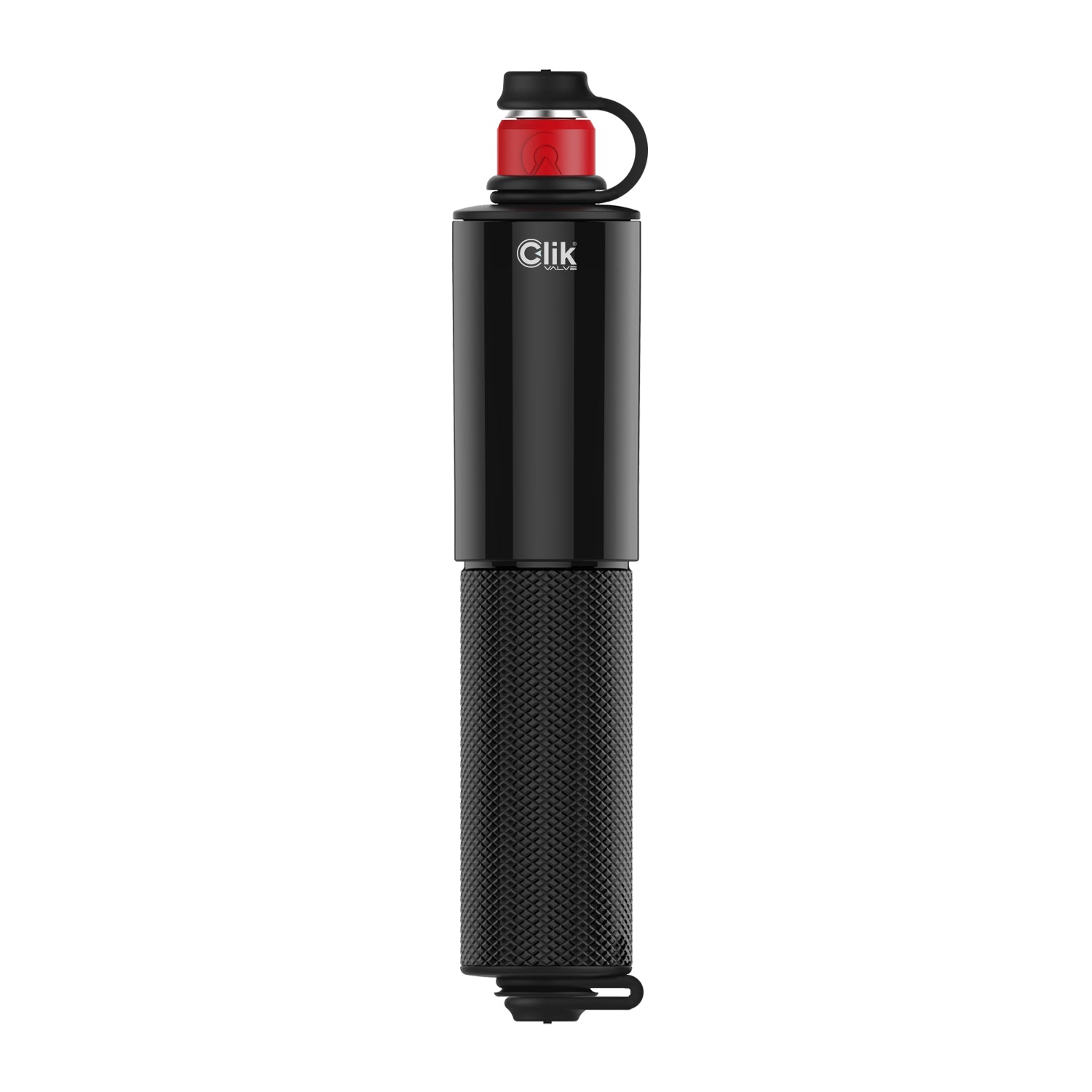 Lezyne CLIK DRIVE HV hand pump – lightweight CNC aluminum design for fast and efficient bike tire inflation.