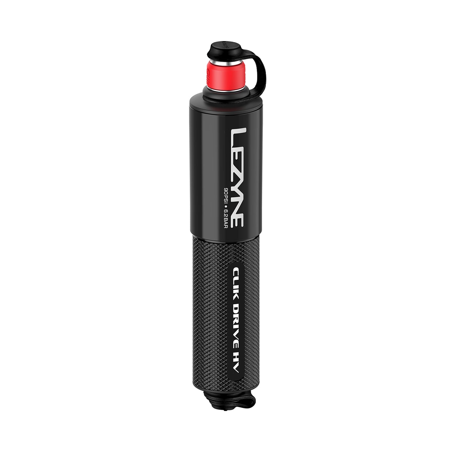 Lezyne CLIK DRIVE HV – durable, portable hand pump compatible with Lezyne Clik Valve technology.