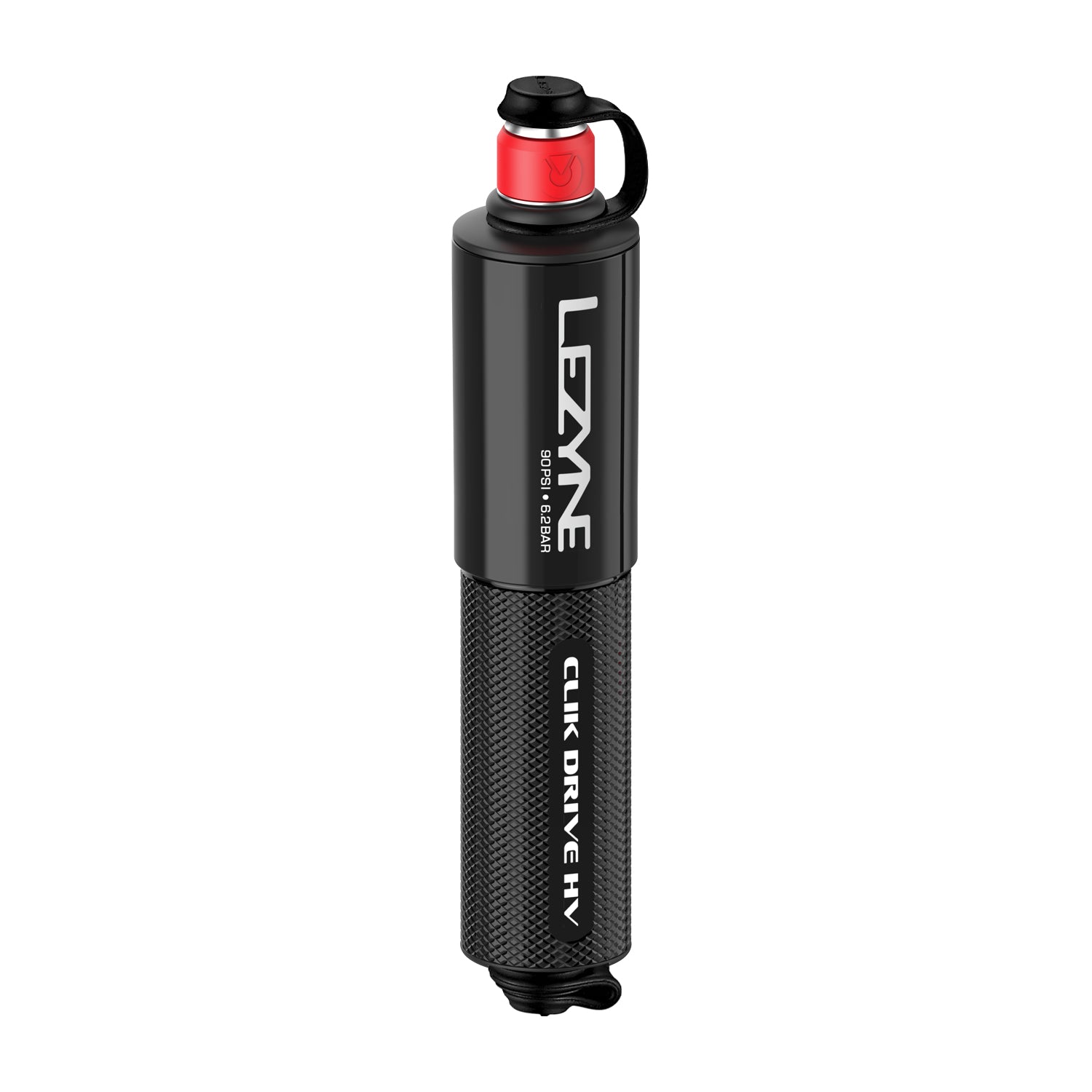 Lezyne CLIK DRIVE HV – durable, portable hand pump compatible with Lezyne Clik Valve technology.