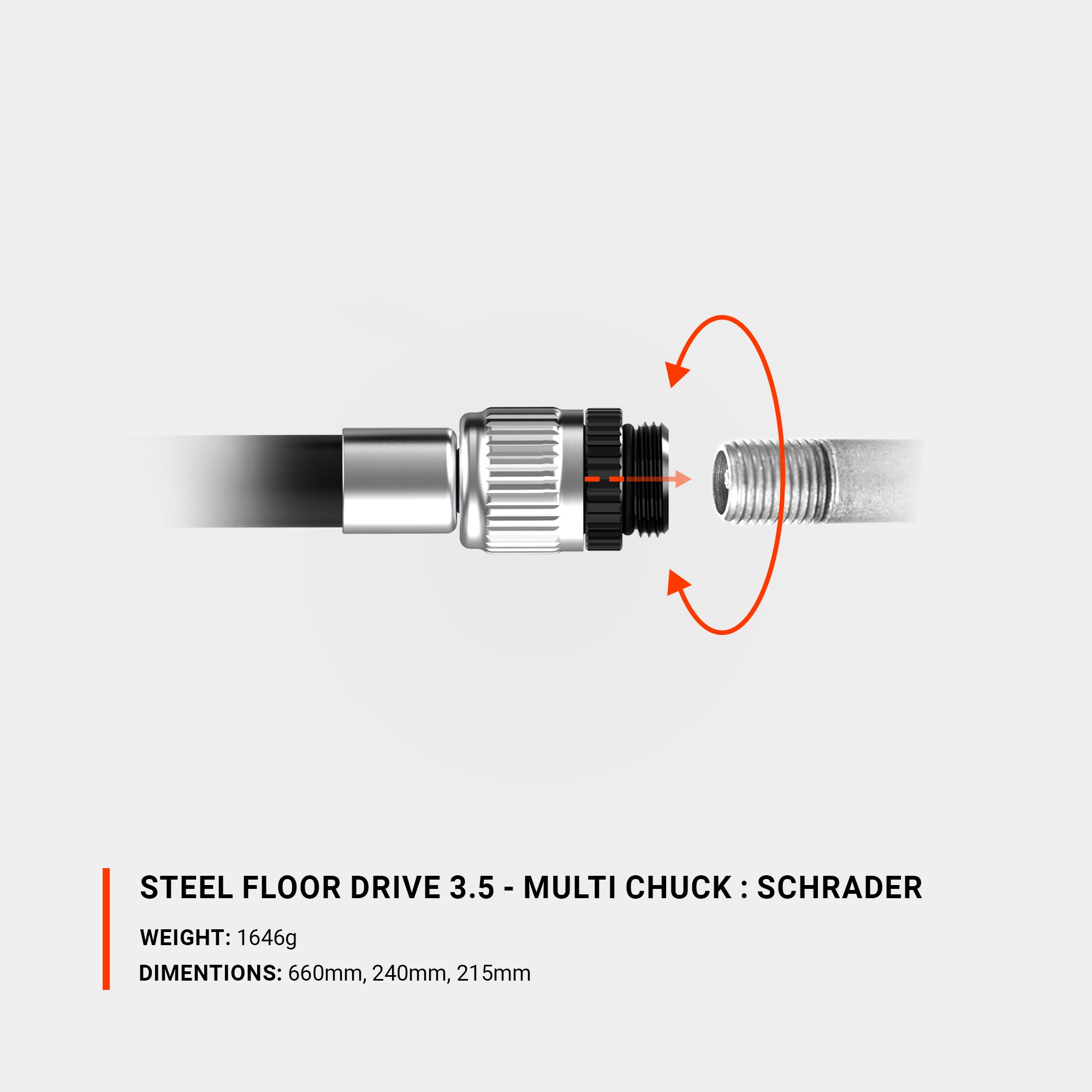 STEEL FLOOR DRIVE 3.5 - MULTI CHUCK