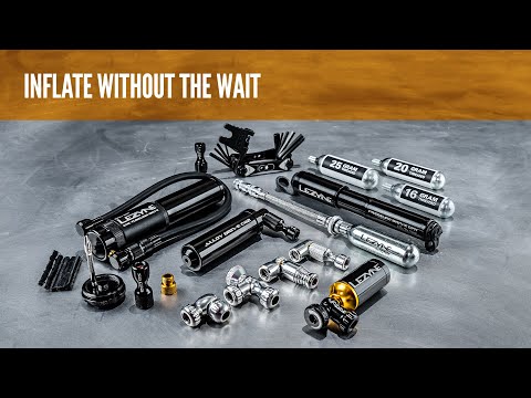 YouTube video featuring Lezyne CO2 inflation systems, highlighting the Trigger Drive CO2 inflator in action.
