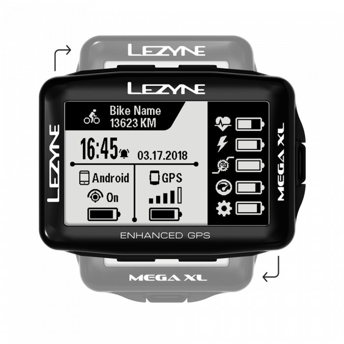 LEZYNE MEGA XL GPS BIKE COMPUTER