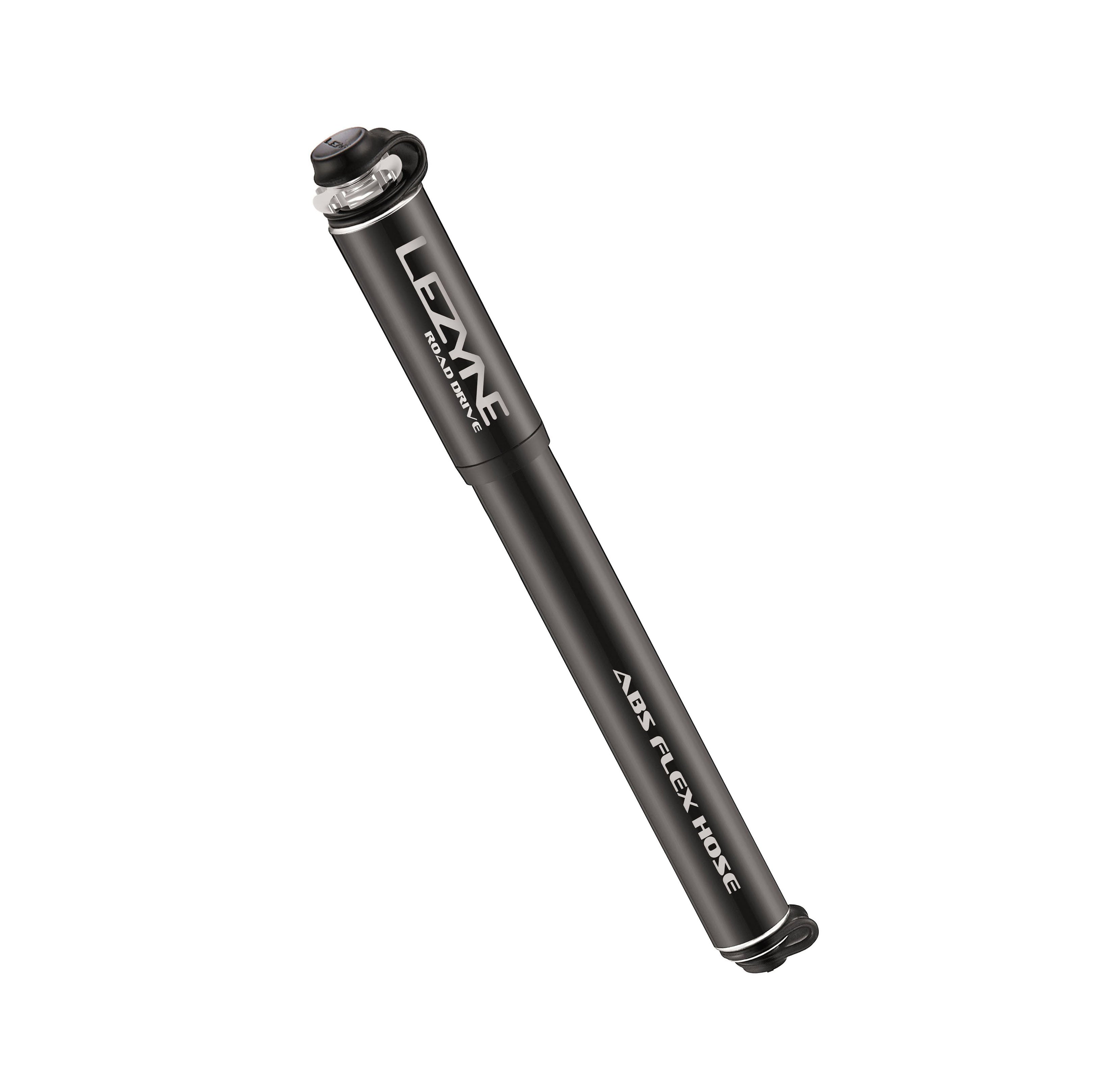 Road Drive bike hand pump with CNC-machined aluminum body and overlapping handle for high-pressure road cycling use.