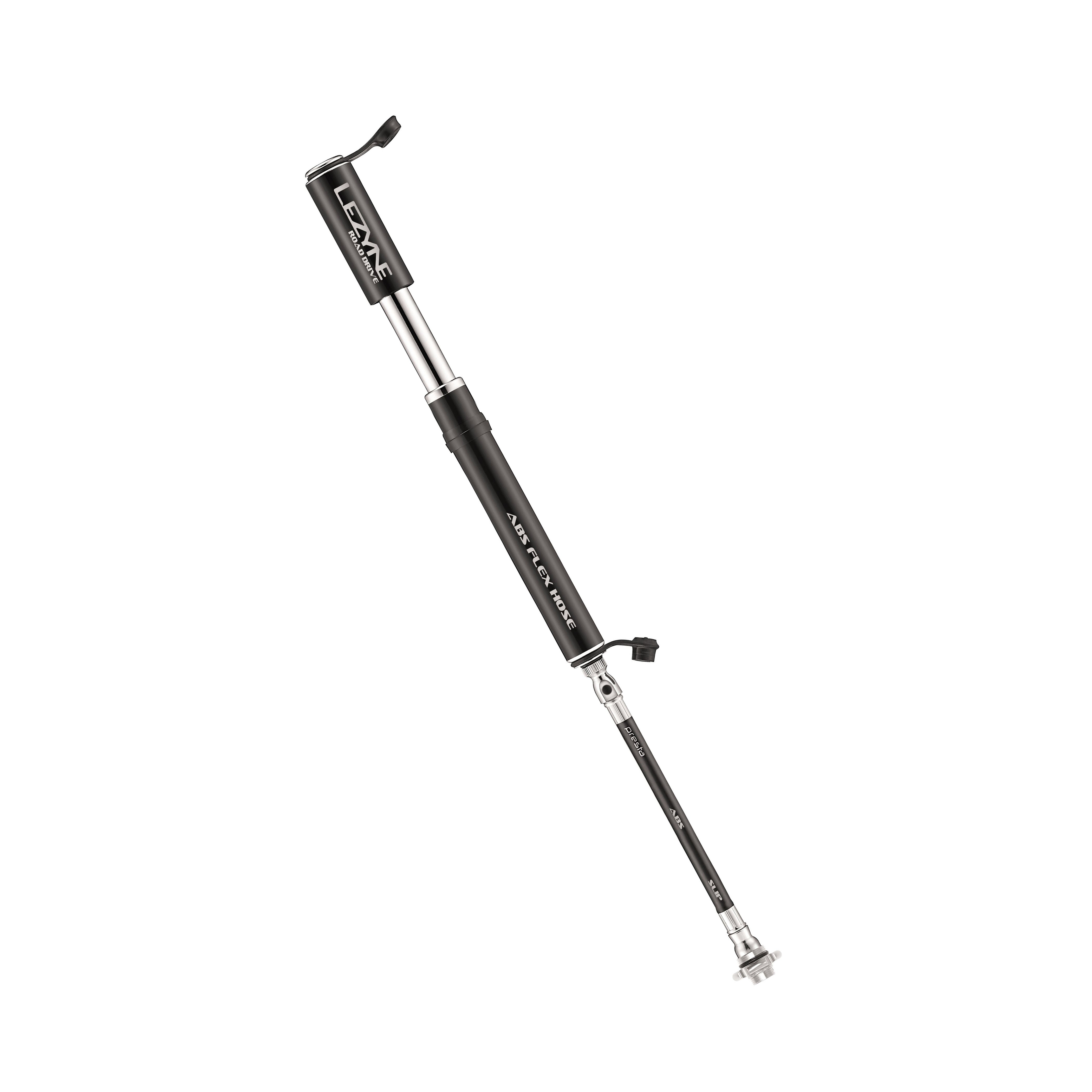 Compact Road Drive bike hand pump designed for road cyclists, capable of inflating up to 160 PSI.