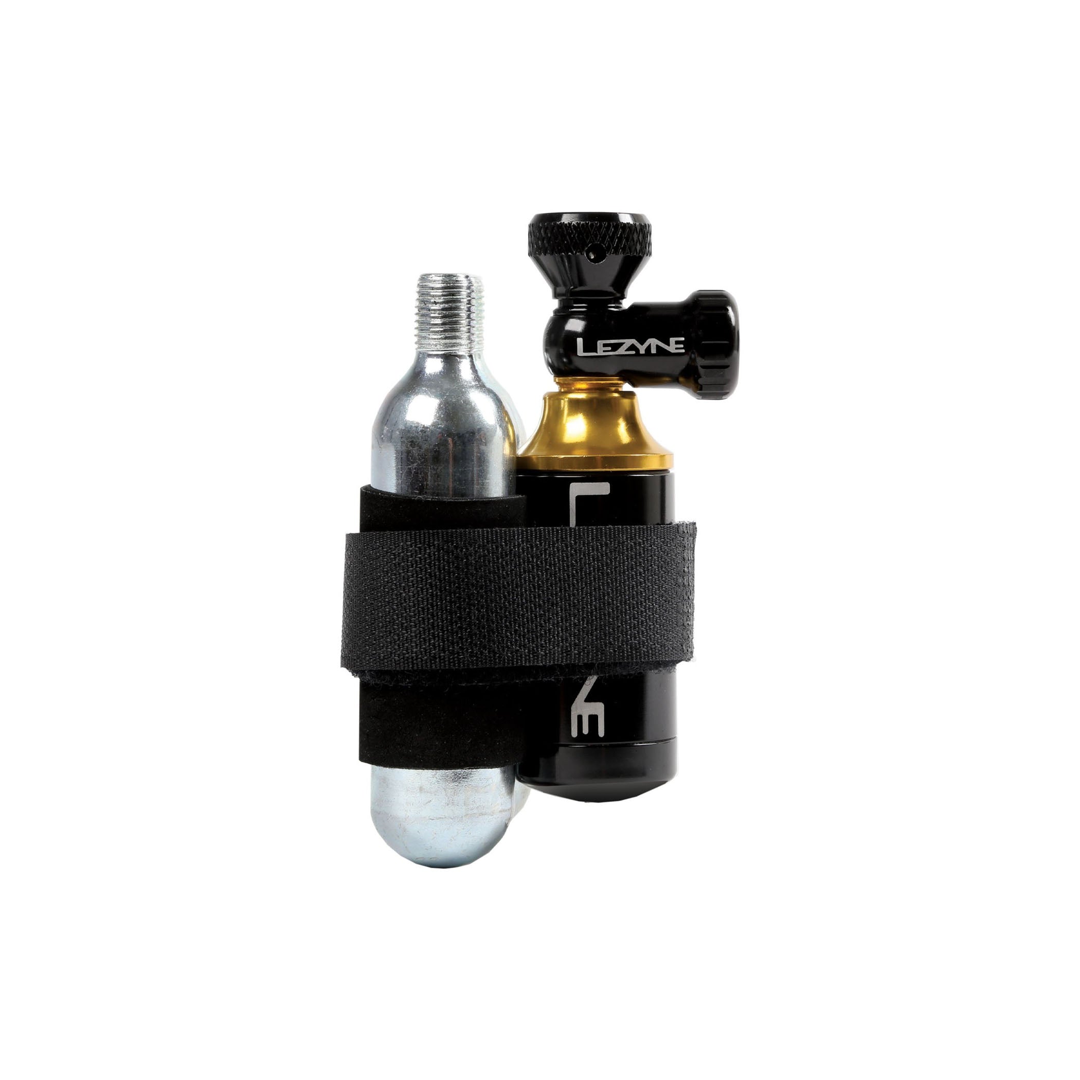 Lightweight, compact CO2 inflator and tubeless repair kit with cartridges—designed for fast flat repairs on the go.