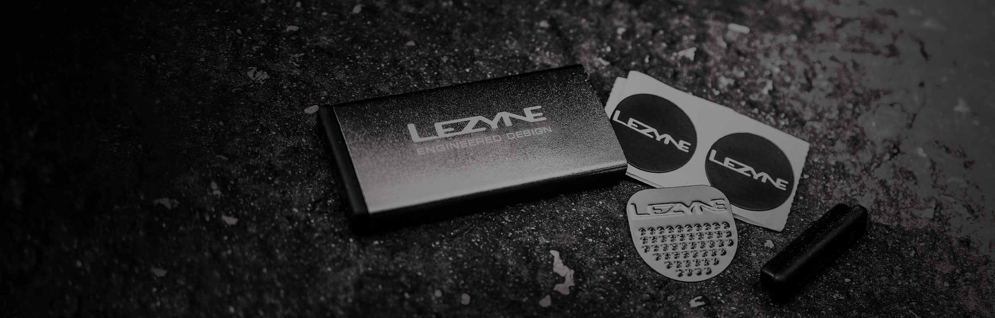 A patch kit with the word Lezyne printed on it.