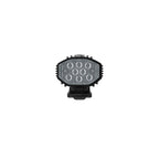 Front view of Lezyne Lite Drive 1200+ LED front bike light, 1200 lumens output with premium aluminum body and cooling fin design for optimal heat management.
