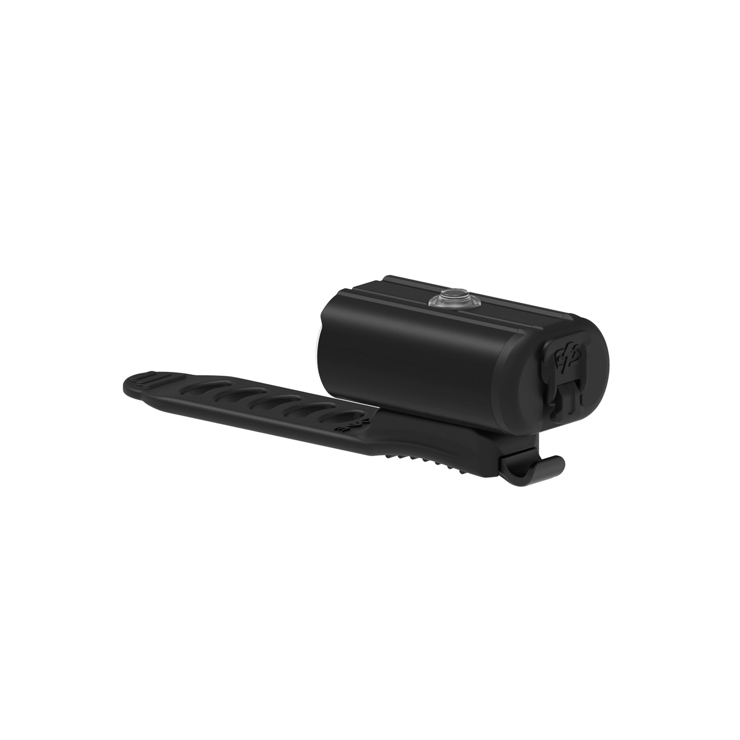 Rear rendering of the Lezyne Mini Drive 450+ Front showing the water-resistant USB-C charging port