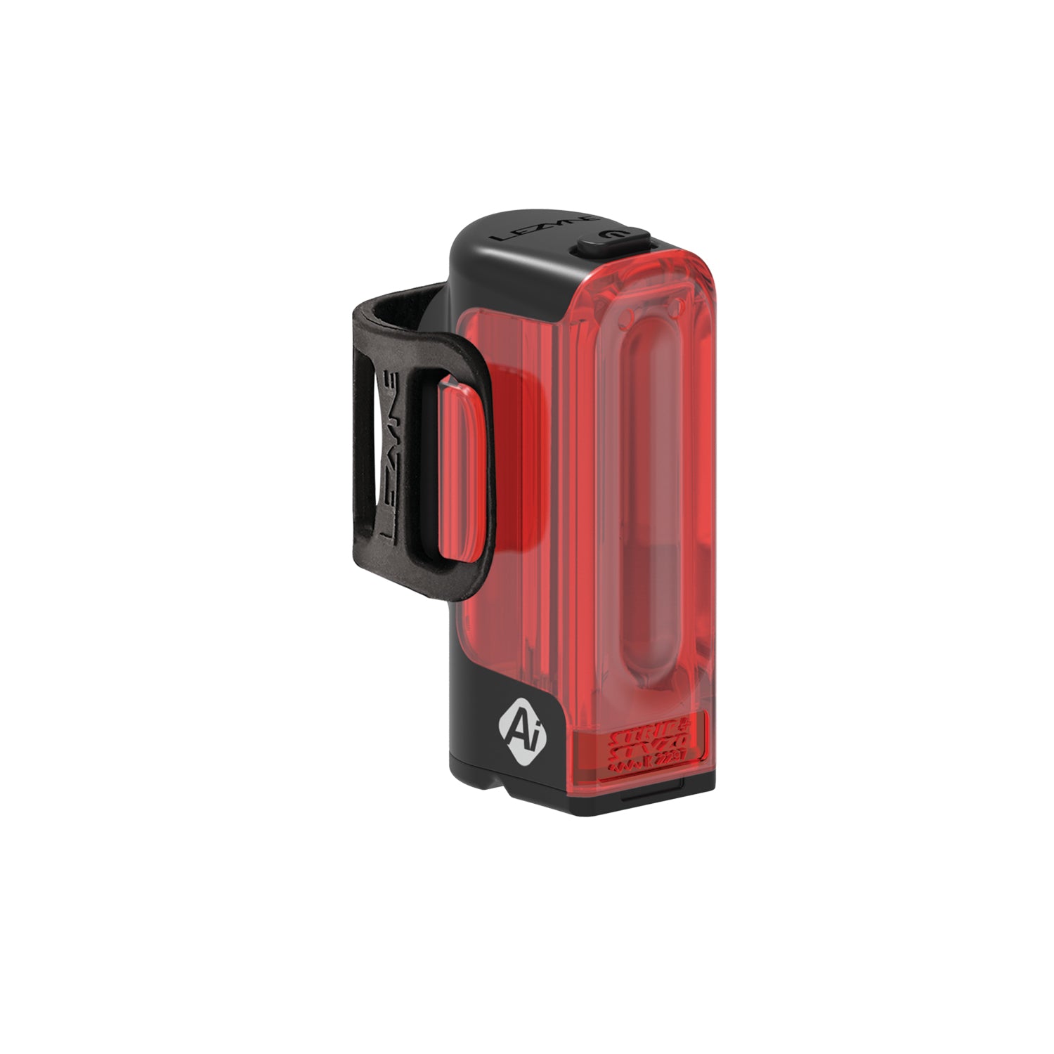 Lezyne STRIP+ StVZO Ai ALERT REAR LED bike light with StVZO compliance, 10-LED design, smart brake sensing, and 270Â° wide-angle visibility for enhanced night cycling visibility.