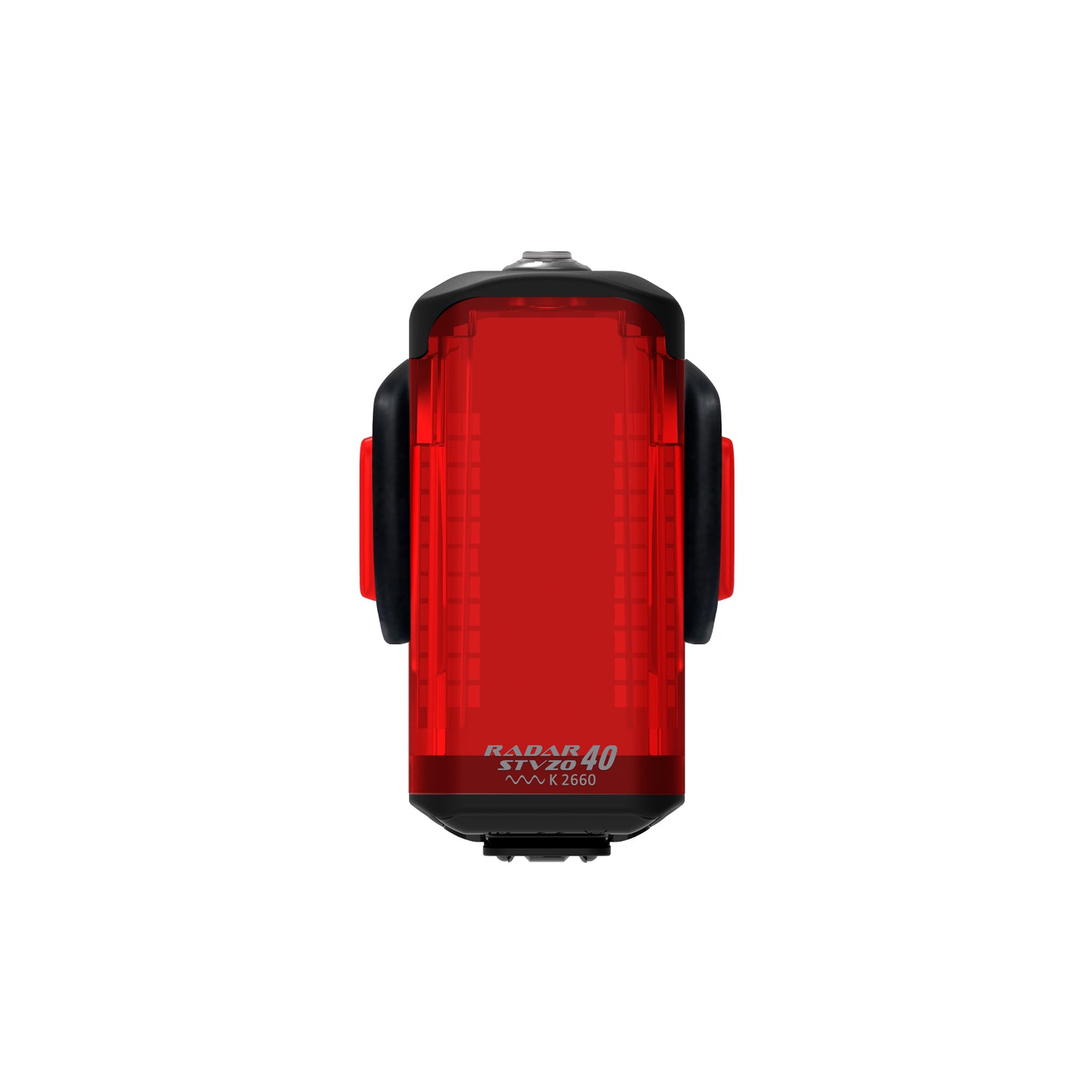Front shot highlighting the engineered StVZO lens and LEDs of the Lezyne Radar StVZO Rear radar bike light.