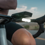Road Drive 500 LED front bike light in action on a road bike.