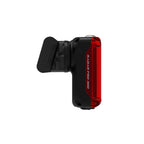 Side profile rendering of the Lezyne Radar Pro 300 taillight, showing the D-shape adapter on the back of the device.