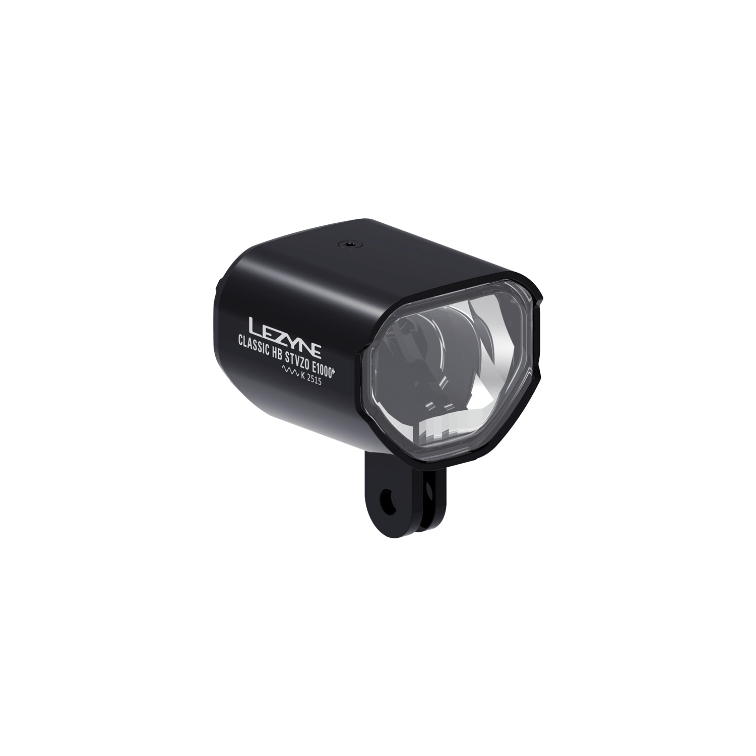 Lezyne E-BIKE CLASSIC HB StVZO E1000+ LED front bike light with a CNC-machined aluminum body, StVZO-optimized lens, and Hi-Beam/Low-Beam functionality for e-bikes.