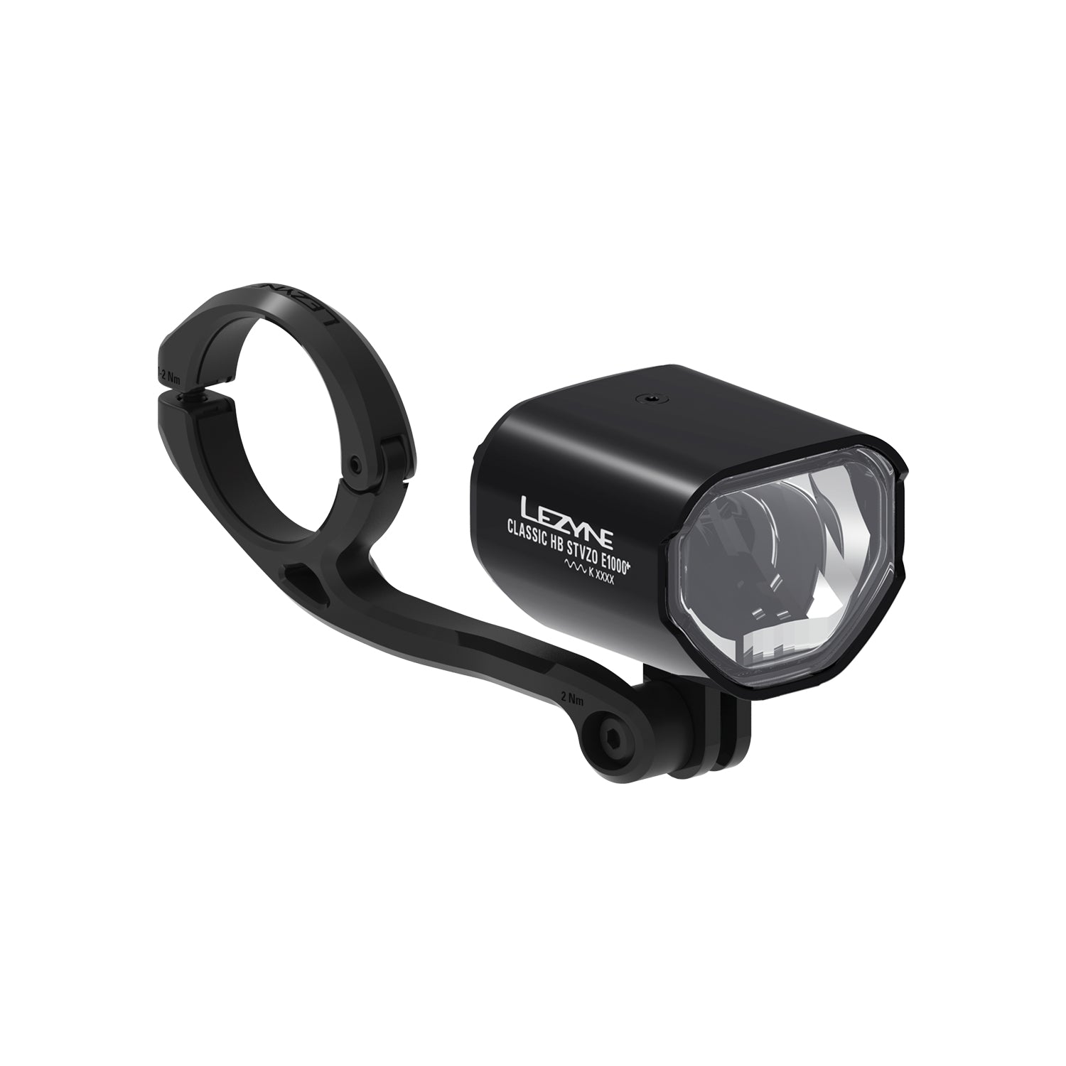 Lezyne E-BIKE CLASSIC HB StVZO E1000+ LED front bike light with BOSCH BES3 connector, designed for StVZO-compliant illumination and seamless e-bike integration.