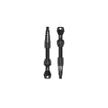 Black CNC TLR VALVE PRO 44mm tubeless Presta valve with high-flow system, T25 cap tool, and leak-free O-ring locknut for road, gravel, and MTB.