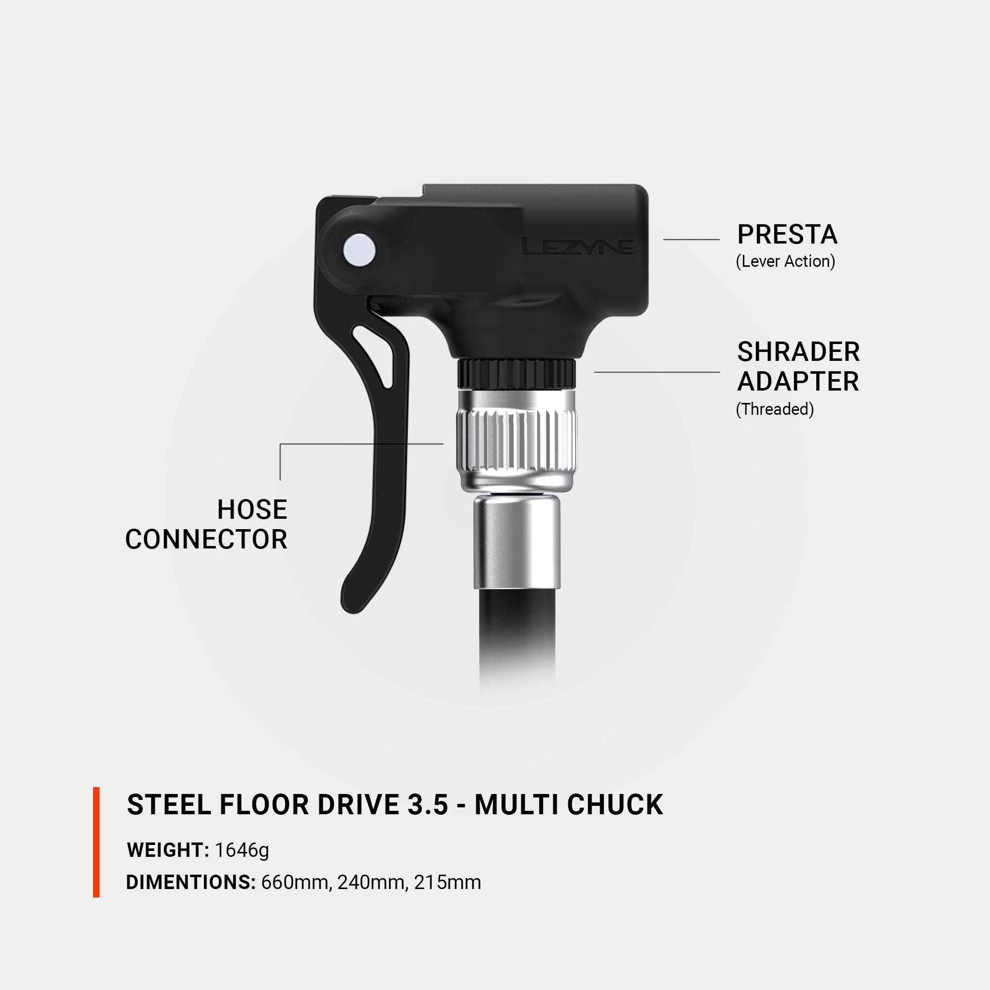 STEEL FLOOR DRIVE 3.5 - MULTI CHUCK