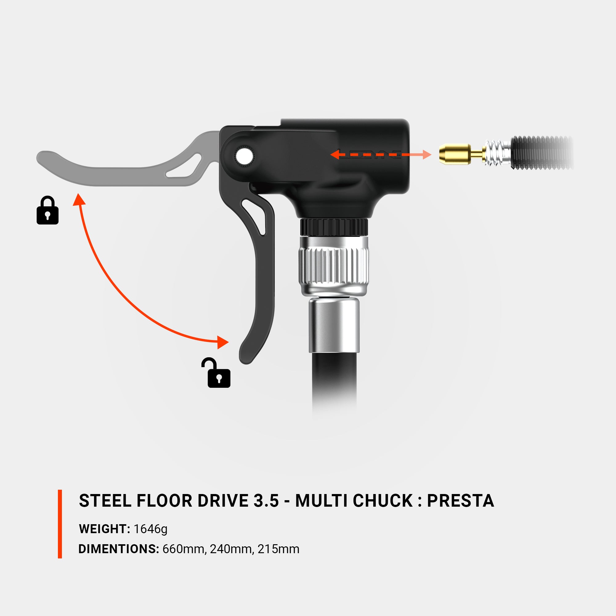 STEEL FLOOR DRIVE 3.5 - MULTI CHUCK