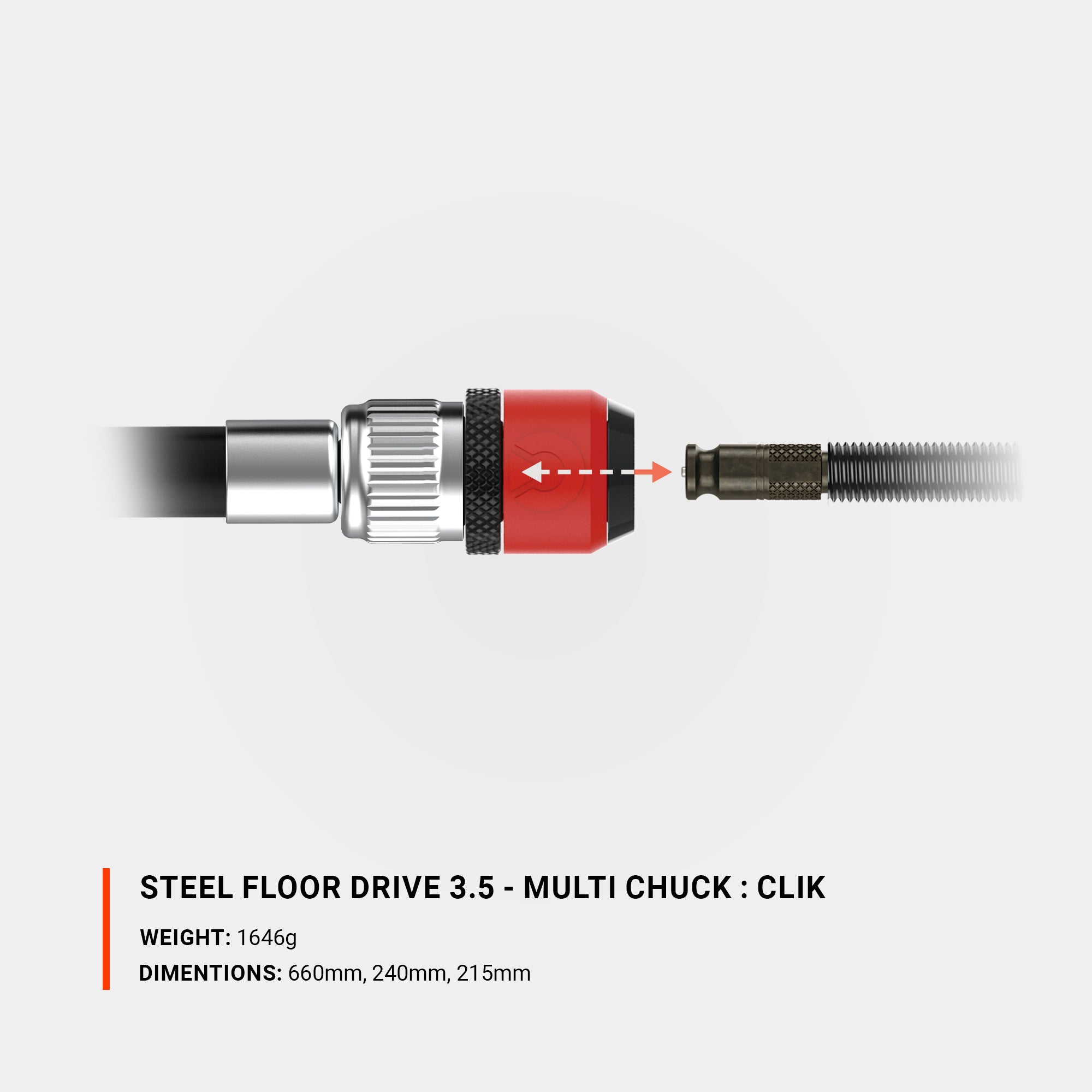 STEEL FLOOR DRIVE 3.5 - MULTI CHUCK