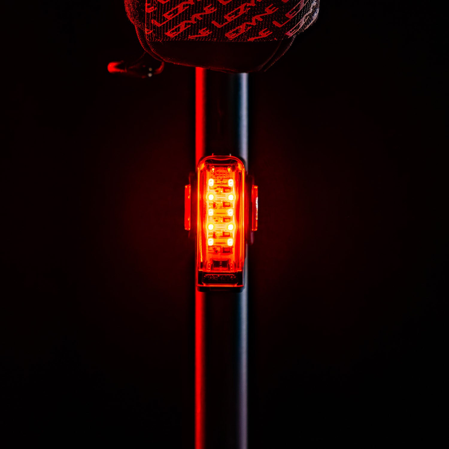 Lezyne Strip Pro Ai Alert rear bike light straight on view