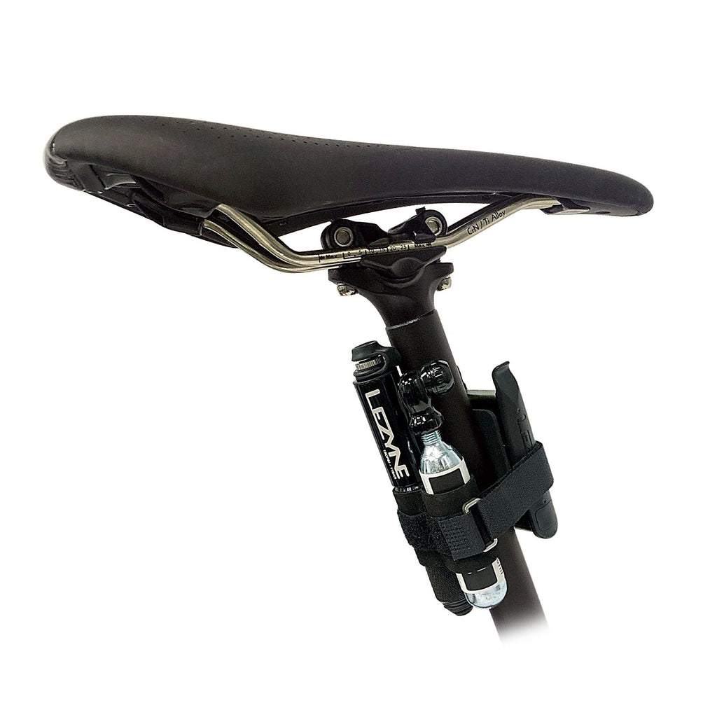 Complete Lezyne Pocket Drive Loaded Kit featuring lightweight pump, lever set, and CO2 inflator for quick and efficient fixes.