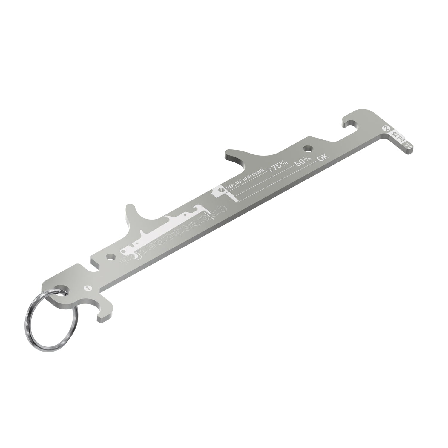 Bike chain outlet gauge