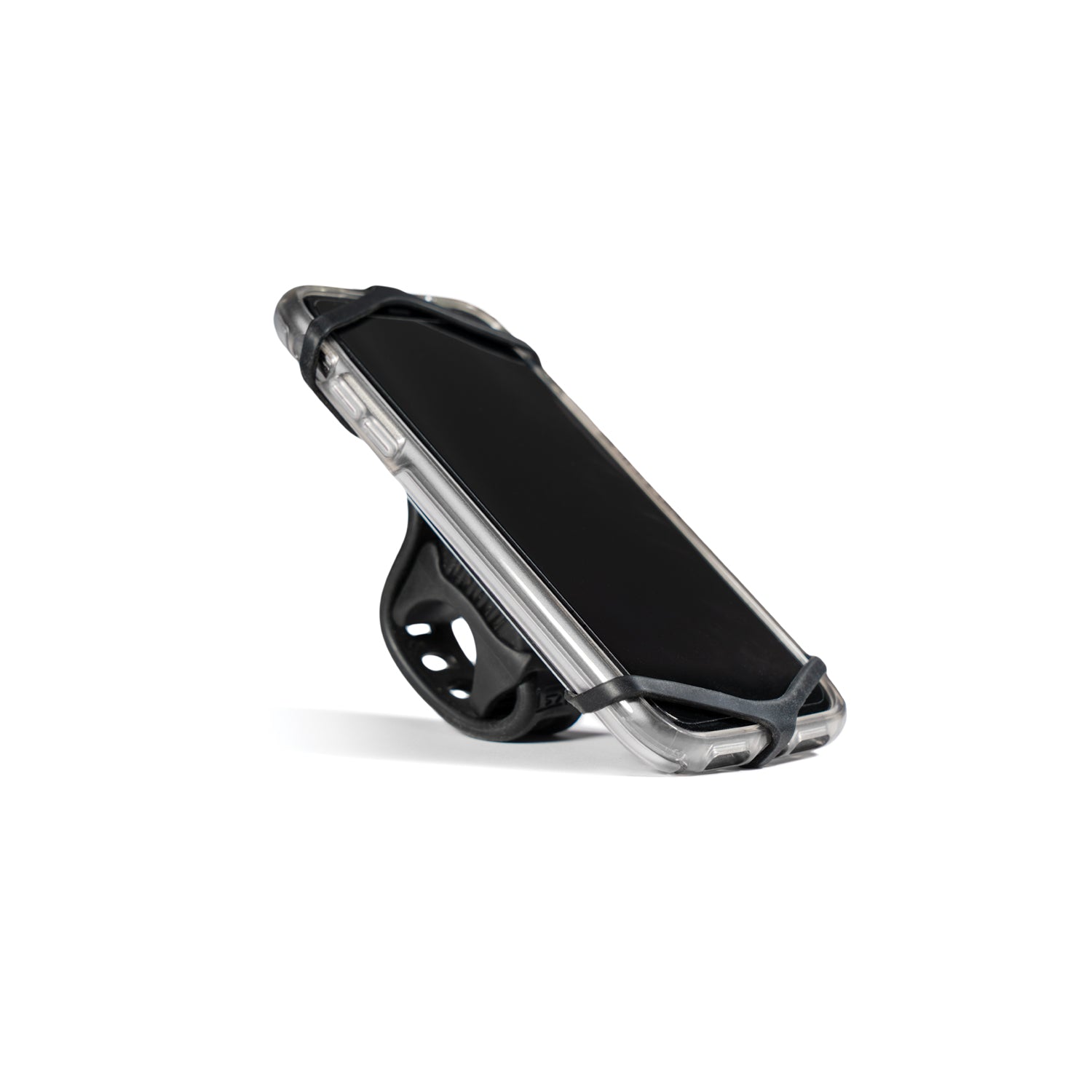 Lezyne Smart Grip Phone Mount with lightweight aluminum frame and secure anti-slip straps for all bike handlebars.