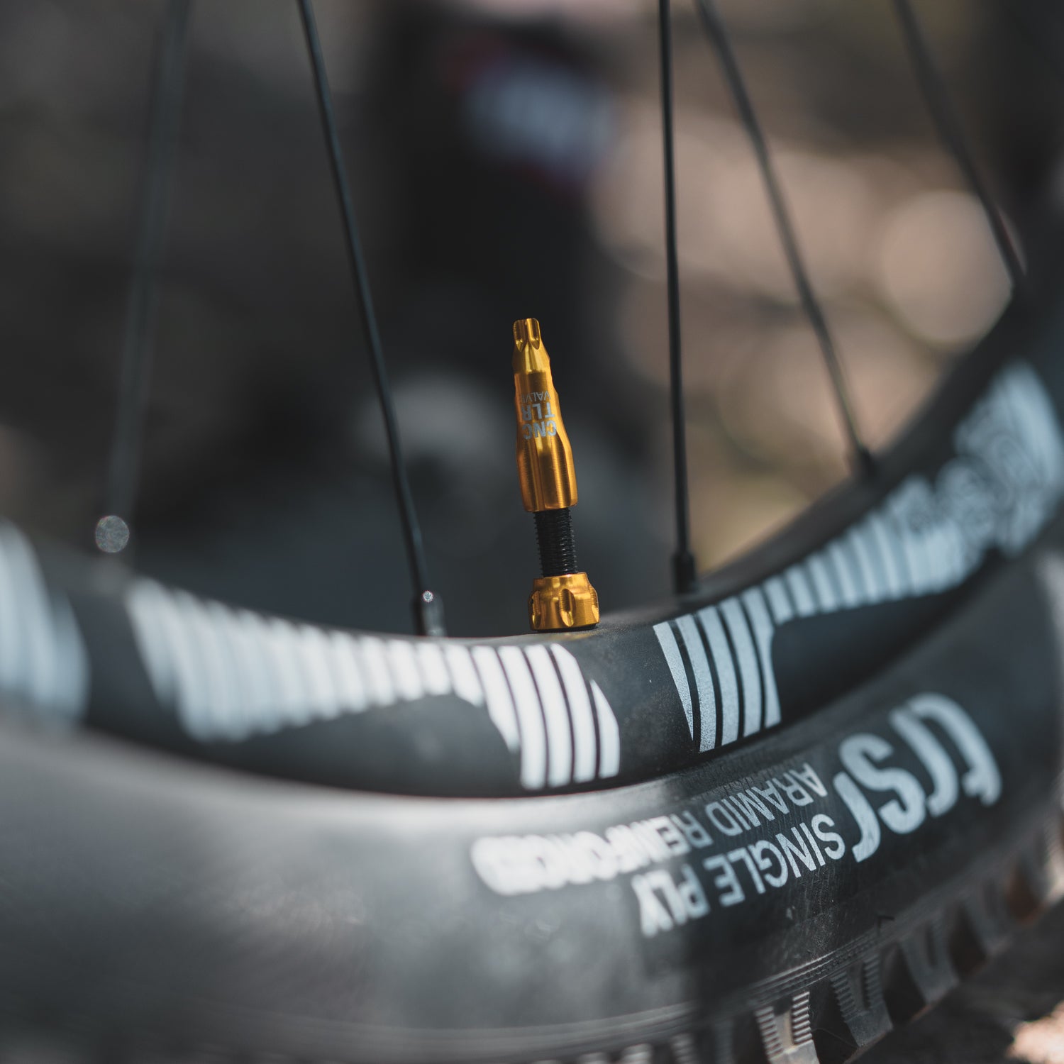 Lezyne CNC TLR Tubeless Valve 60mm - Gold - Additionals