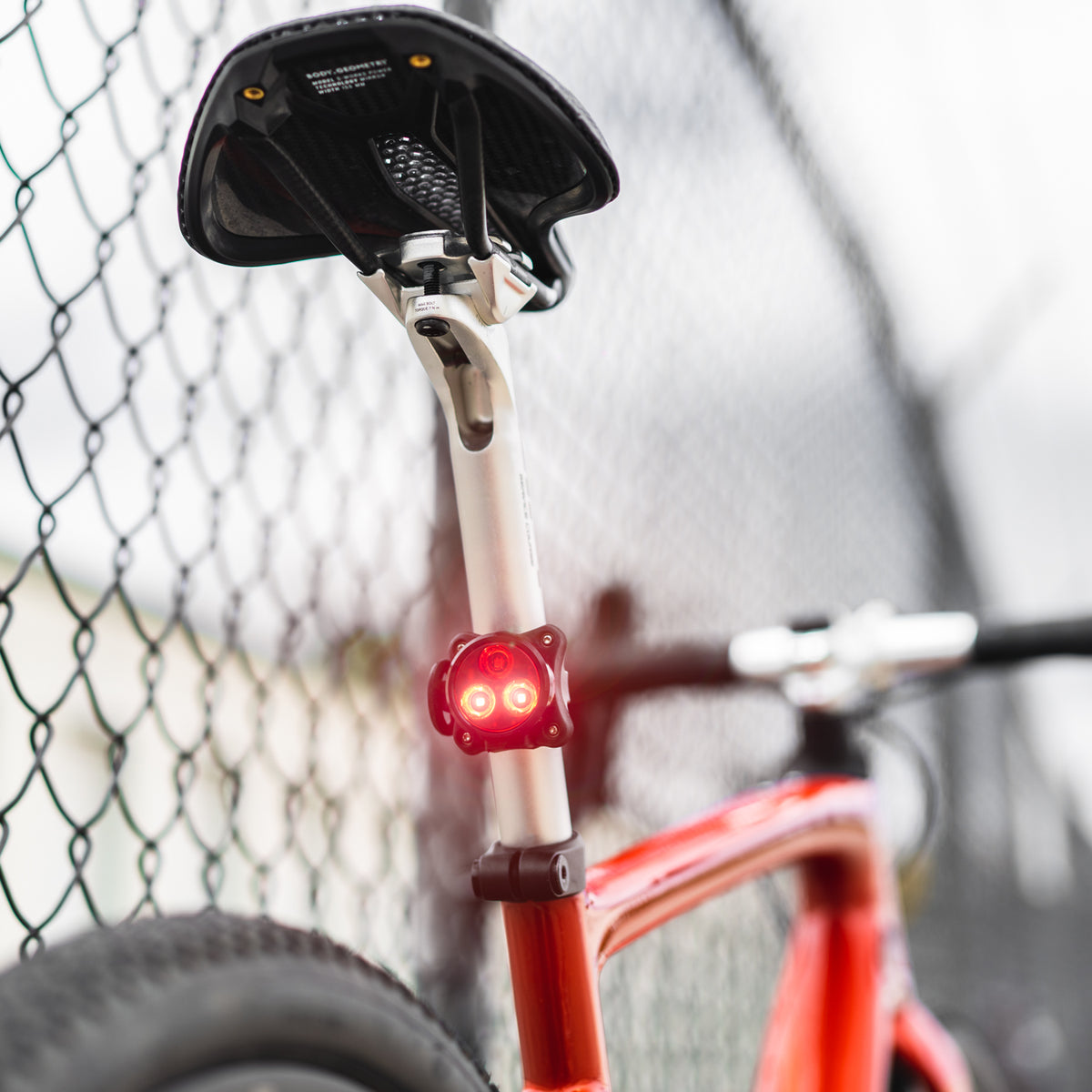 Catarifrangente Posteriore Rosso Per Bicicletta - Riflettore Universale Con Vite, Dimensioni 58x42mm
