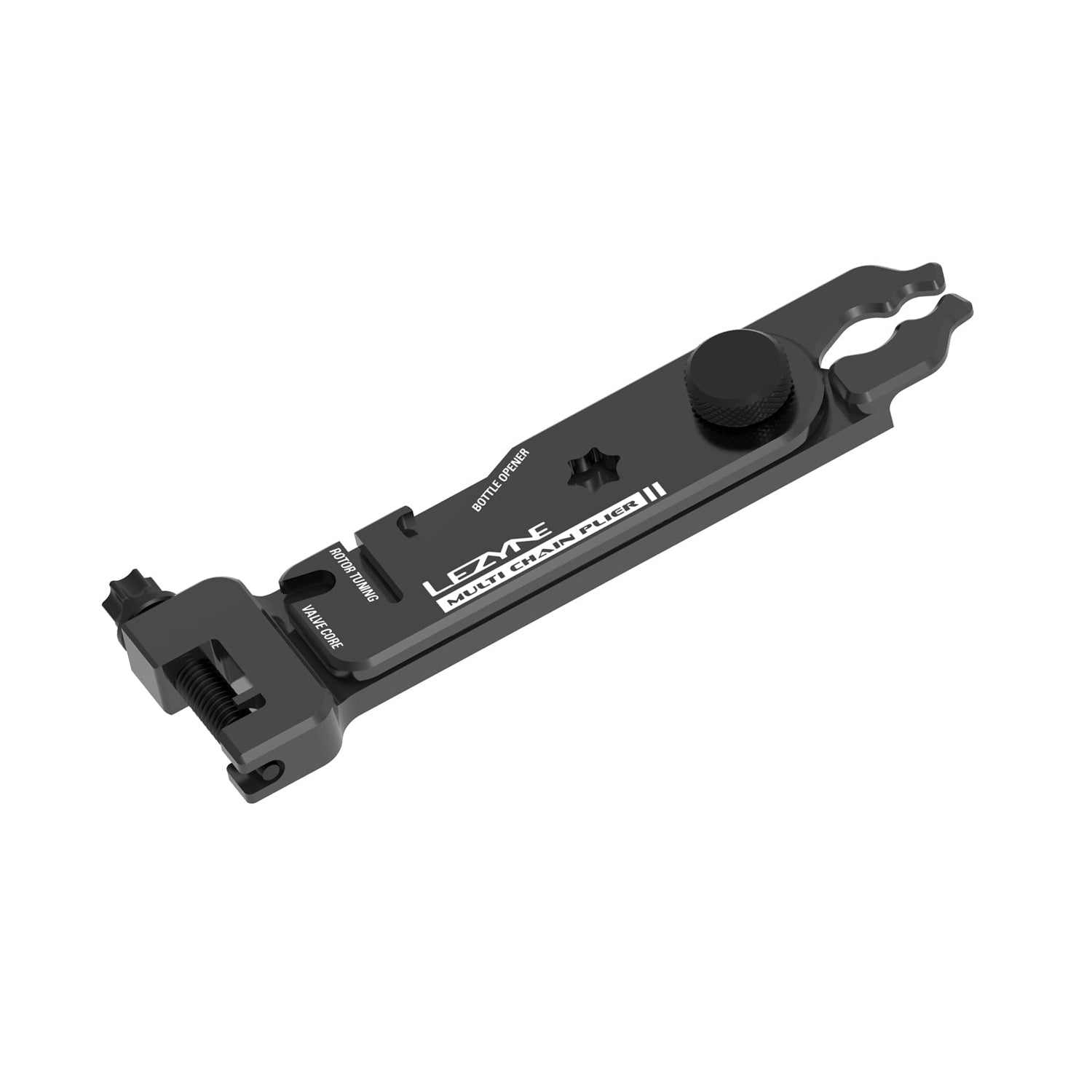Lezyne Multi Chain Pliers, a professional-grade bike tool with chain breaker, quick-link tool, and valve core wrench.
