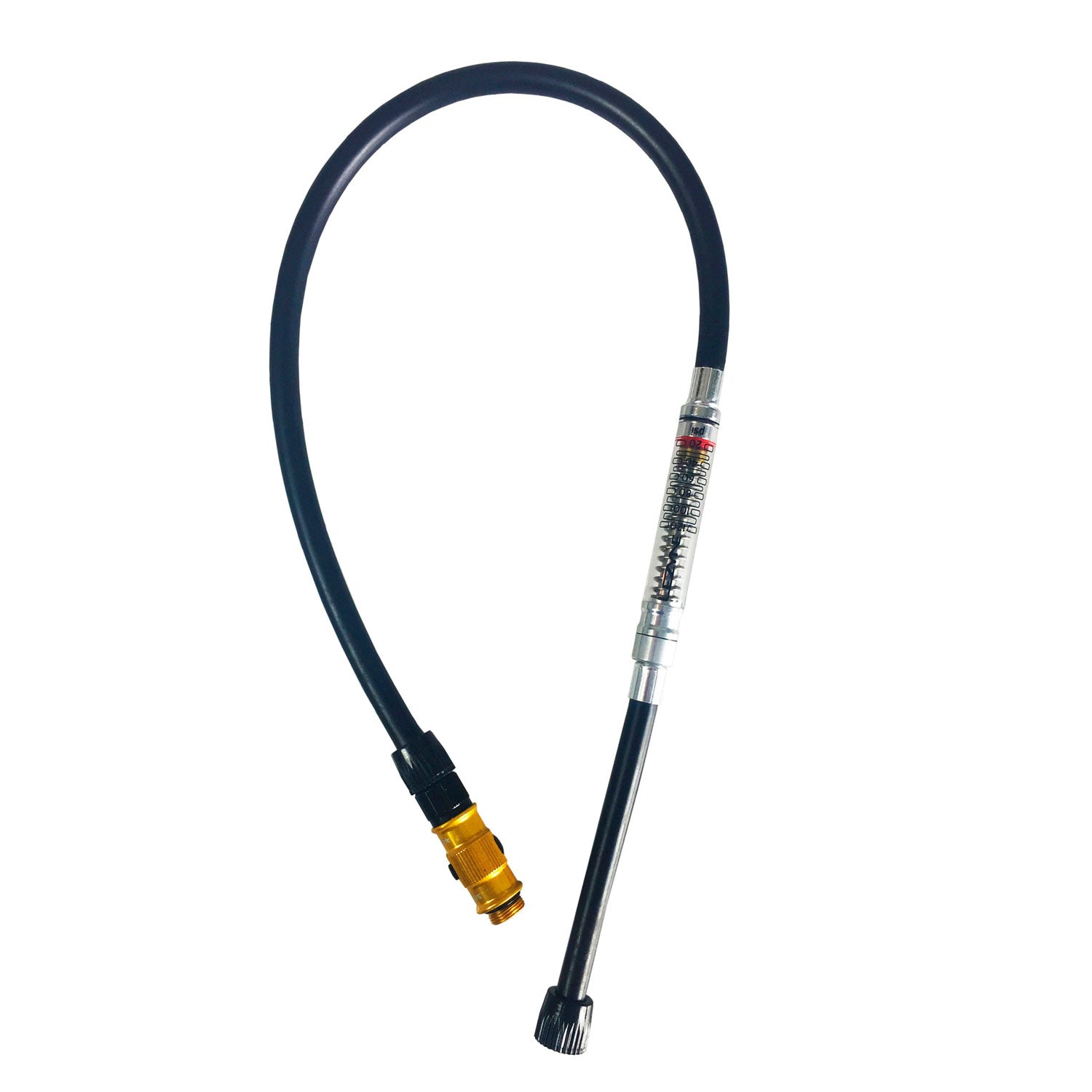 LEZYNE ABS MICRO FLOOR DRIVE HOSE W/ GAUGE